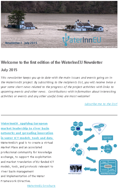 First Newsletter WaterInnEU July 2015 Quicklook